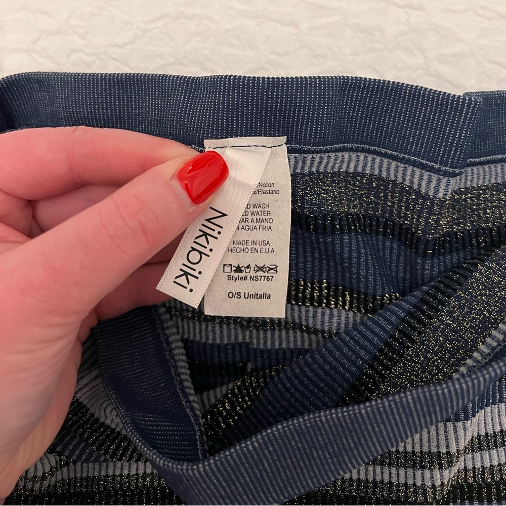 NikiBiki Blue Striped Tube Top – One Size - Picture 2 of 7